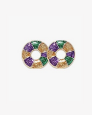 Mini Mardi Gras Acrylic Earrings