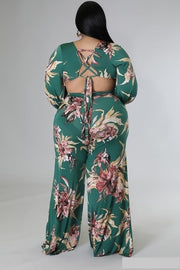 Night Luxe Lace-Up Jumpsuit