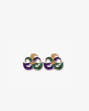 Mini Mardi Gras Acrylic Earrings