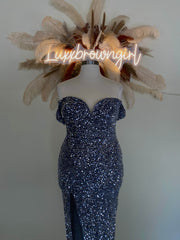 I'm That Girl Dress Plus Grey