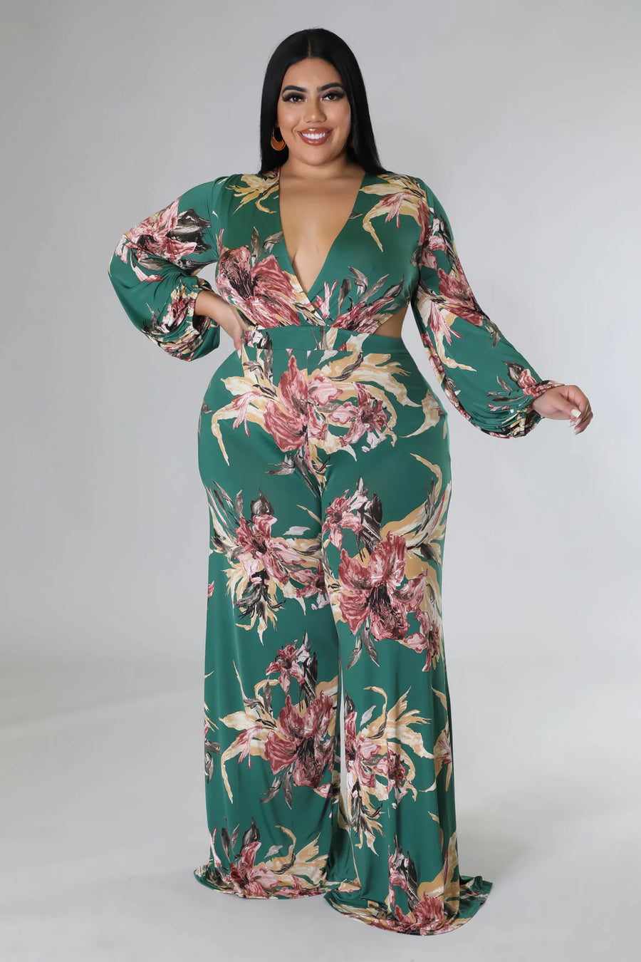 Night Luxe Lace-Up Jumpsuit