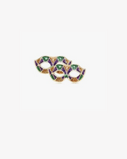 Mini Mardi Gras Acrylic Earrings