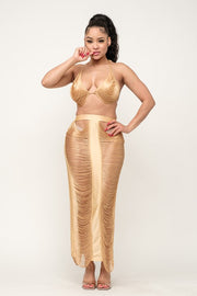 Marvel Haven Days Skirt Set - Gold