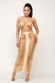 Marvel Haven Days Skirt Set - Gold