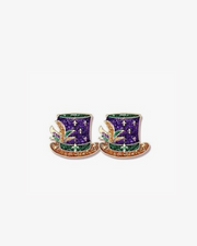 Mini Mardi Gras Acrylic Earrings