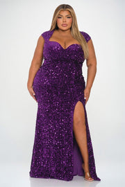The Sweetheart Babe Velvet Plum