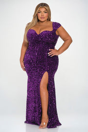 The Sweetheart Babe Velvet Plum