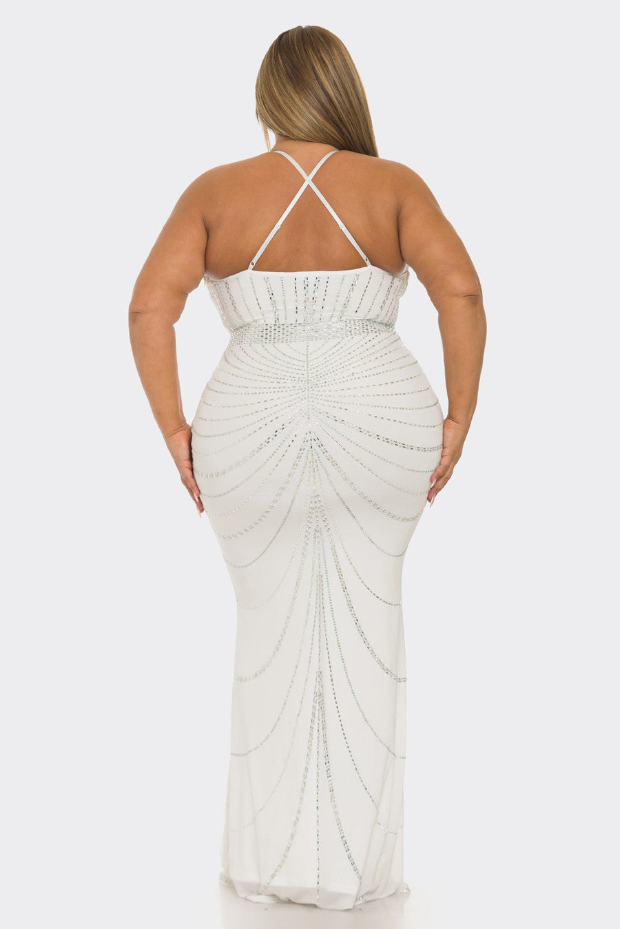 Just Picture Perfect Dress Plus  White