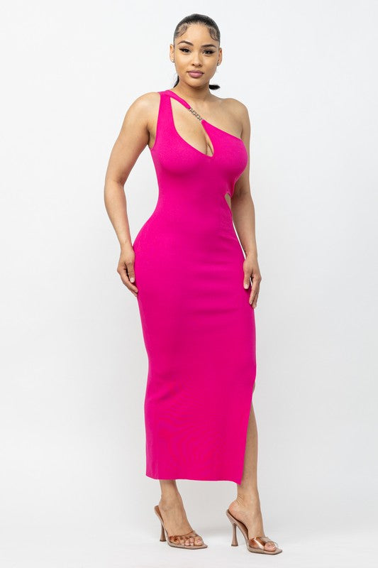 Split One Shoulder Maxi (Preorder)