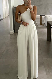 Belle Bae One Shoulder Jumpsuit