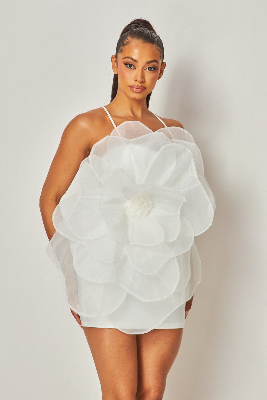Isabella/Madeline 3D Flower Mini Dress