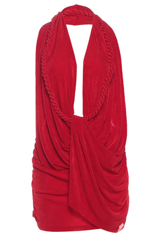 The Nadia Drape Mini Dress