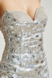 Peekaboo Rhinestone Sequin Dress