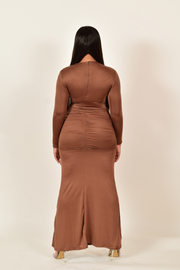 Louester  Double Layer Cutout Maxi Dress