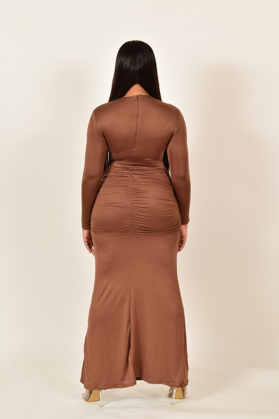 Louester  Double Layer Cutout Maxi Dress