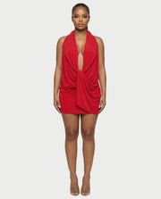 The Nadia Drape Mini Dress