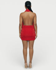 The Nadia Drape Mini Dress
