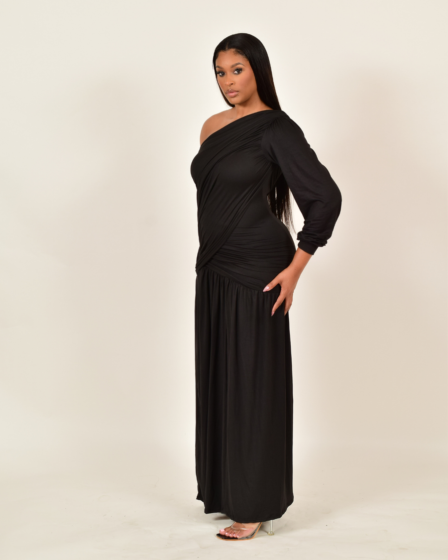 Stephanie Layer Cutout Maxi Dress