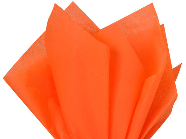 Orange Tissue Paper 24 Pack