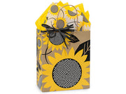 Sunflower Fields Kraft Bags 8x4.75x10.25"