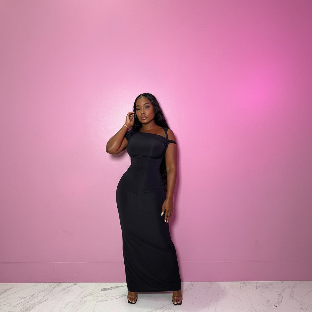 Twisted One Shoulder Dress