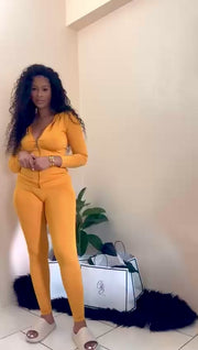 Hoodie Babe Mustard