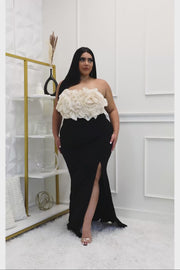 Glamourous Sequin Ruffle Tube Dress
