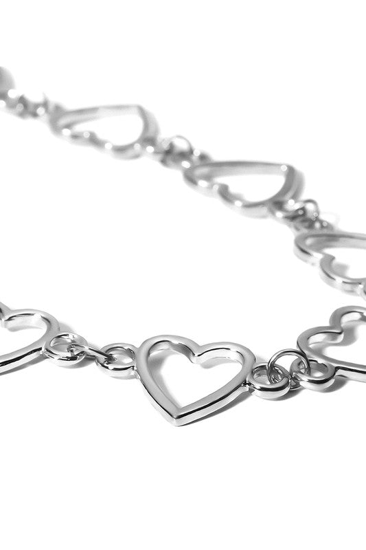 All Hearts Necklace - Silver