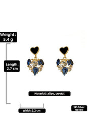 Gem Heart Earrings