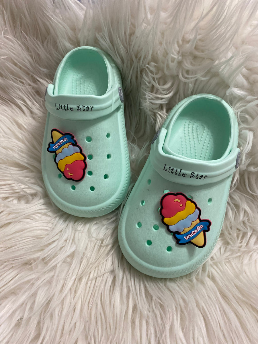 Little Stars Clogs - Mint Green