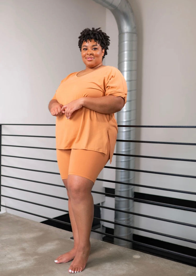 Precious Sets - Butter Orange( Plus Size)