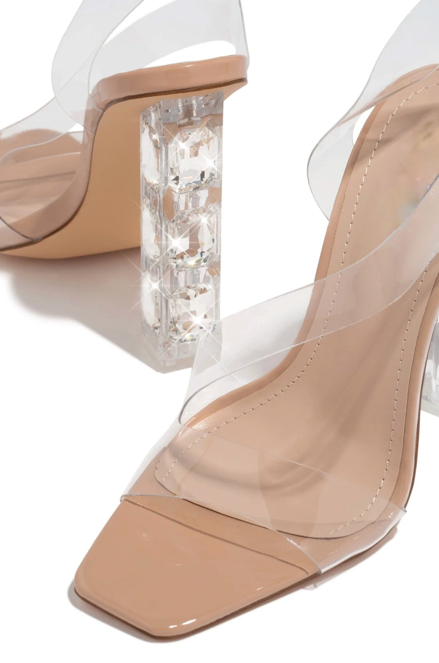 Trou Cadet Diamond Heels - Nude