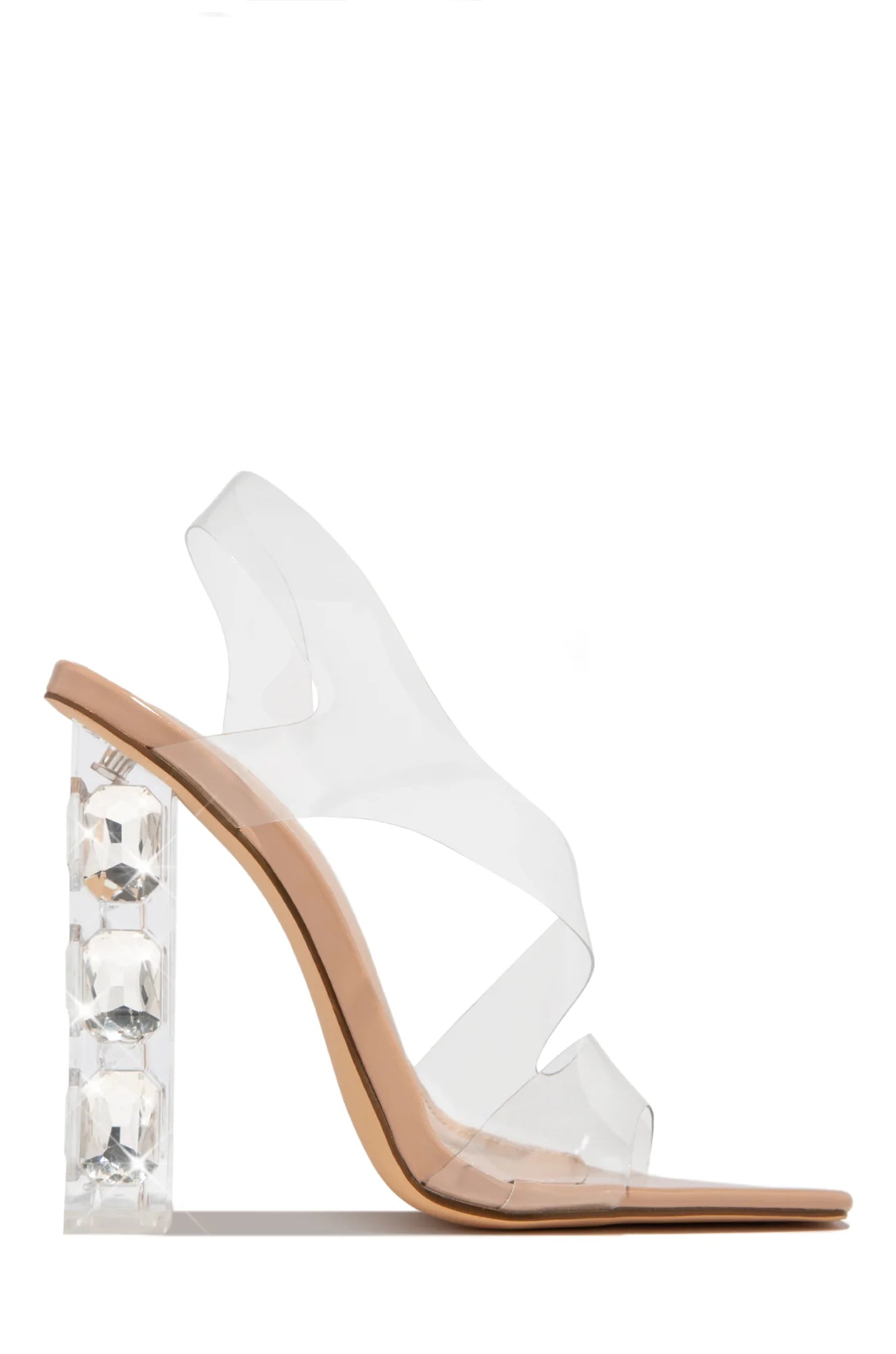 Trou Cadet Diamond Heels - Nude